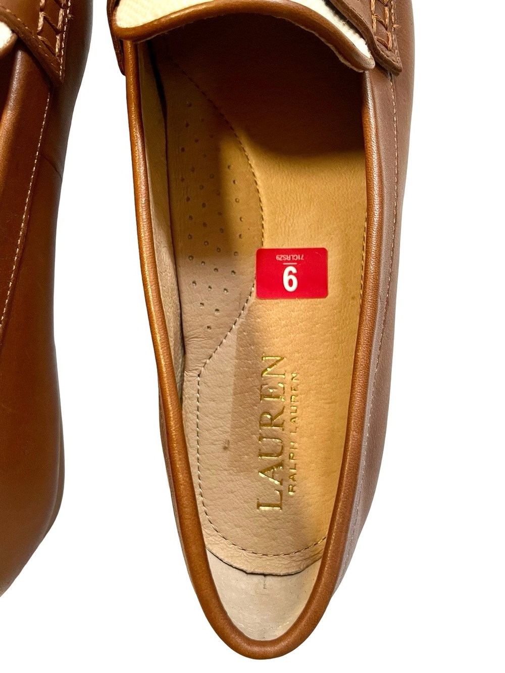 Lauren Ralph Lauren Adison Kilt Leather Loafer Flats Size 9 NEW - Picture 6 of 8
